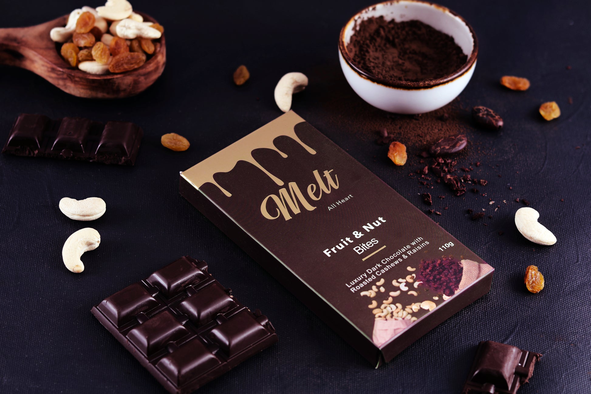 Dark Fruit & Nut Chocolate Bar
